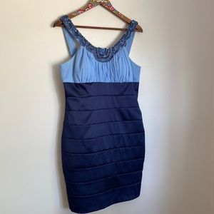 JS Boutique women’s blue size 12 dress midi.